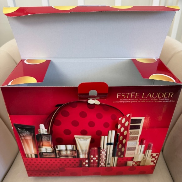 Estee Lauder Other - Estée Lauder Red Polka Dot Holiday Gift Empty Box Organizer Reusable Storage